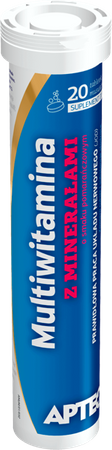 MULTIWITAMINA Z MINERAŁAMI ŻELAZO CYNK 20 musujące
