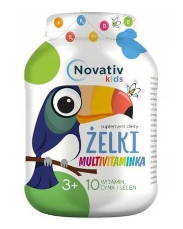 NOVATIV Kids Żelki Multiwitaminka SELEN CYNK 150 g