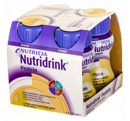 Nutridrink PROTEIN o smaku waniloiwym 4 x 125 ml