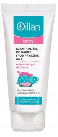 OILLAN BABY szampon żel do mycia ciała 3w1 200 ml