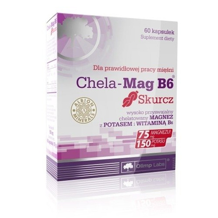 OLIMP CHELA-MAG B6 SKURCZ 60 kaps. CHELAT MAGNEZ