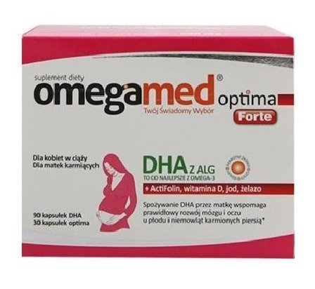 OMEGAMED OPTIMA FORTE ciąża karmienie DHA Z ALG