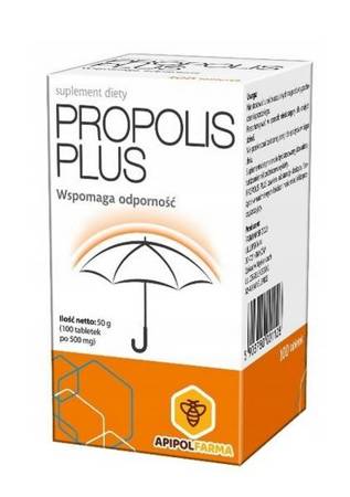 Propolis Plus 100 tabletek bez cukru 12 plus