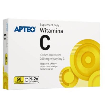 Witamina C 200 mg 50 TABLETEK GRYPA PRZEZIĘBIENIE